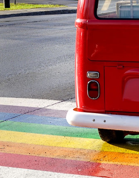 Rainbow Crosswalk in Gander